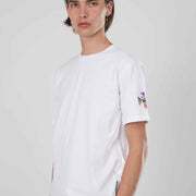 T-SHIRT AQUILA RICAMATA WHITE