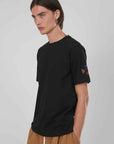 T-SHIRT AQUILA RICAMATA BLACK