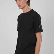 T-SHIRT AQUILA RICAMATA BLACK