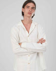 CAMICIA LINO WHITE