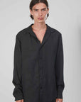 CAMICIA LINO BLACK