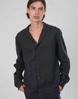 CAMICIA LINO BLACK
