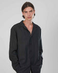 CAMICIA LINO BLACK
