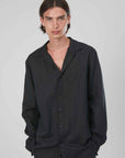 CAMICIA LINO BLACK