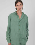 CAMICIA LINO GREEN