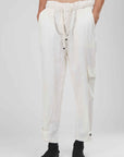 PANTALONI LINO WHITE