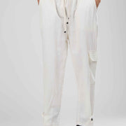 PANTALONI LINO WHITE