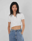 POLO TRAFORATA WHITE