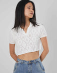 POLO TRAFORATA WHITE