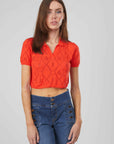 POLO TRAFORATA RED