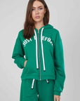 FELPA ZIP J.B4 GREEN