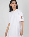 T-SHIRT OVER PITTBULL RICAMO WHITE
