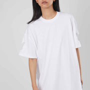 T-SHIRT OVER PITTBULL RICAMO WHITE