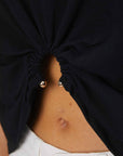T-SHIRT CON ANELLO BLACK