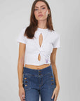 T-SHIRT INCROCIO WHITE