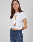 T-SHIRT INCROCIO WHITE