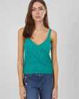 TOP ROMBI TRAFORATO GREEN