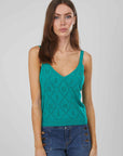 TOP ROMBI TRAFORATO GREEN
