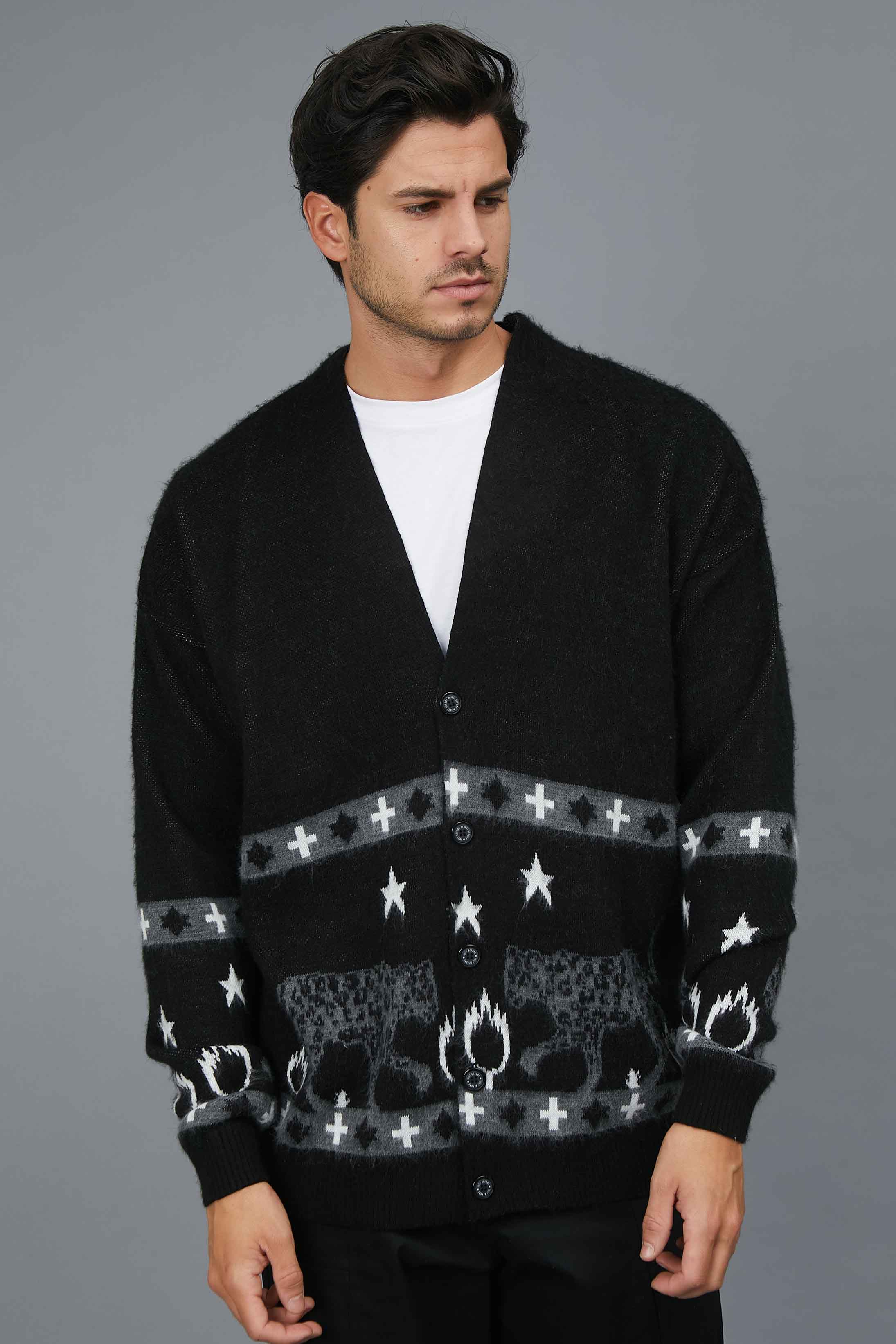 CARDIGAN JACQUARD TIGRI