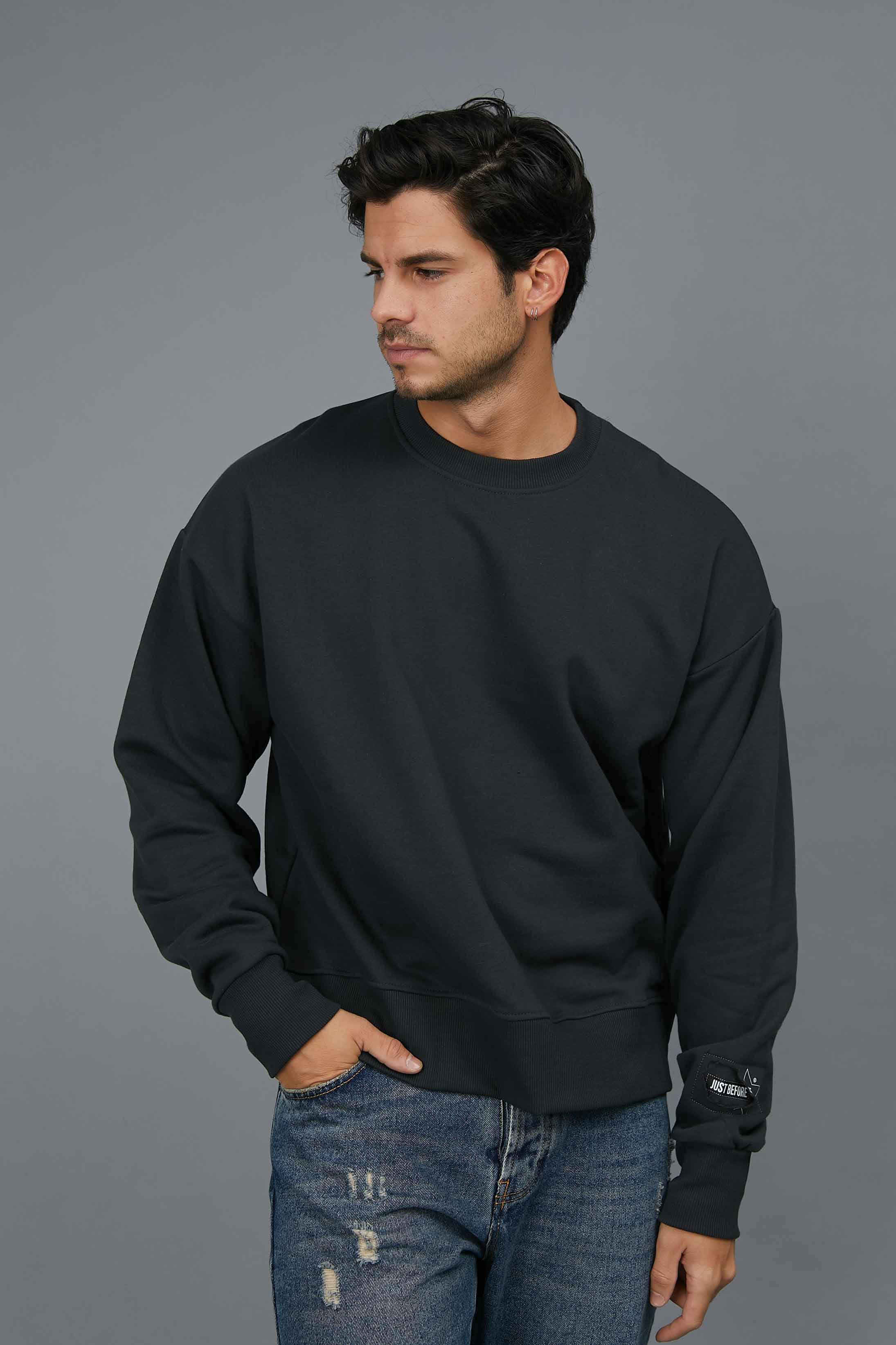 SWEATSHIP WITH WRIST LOGO