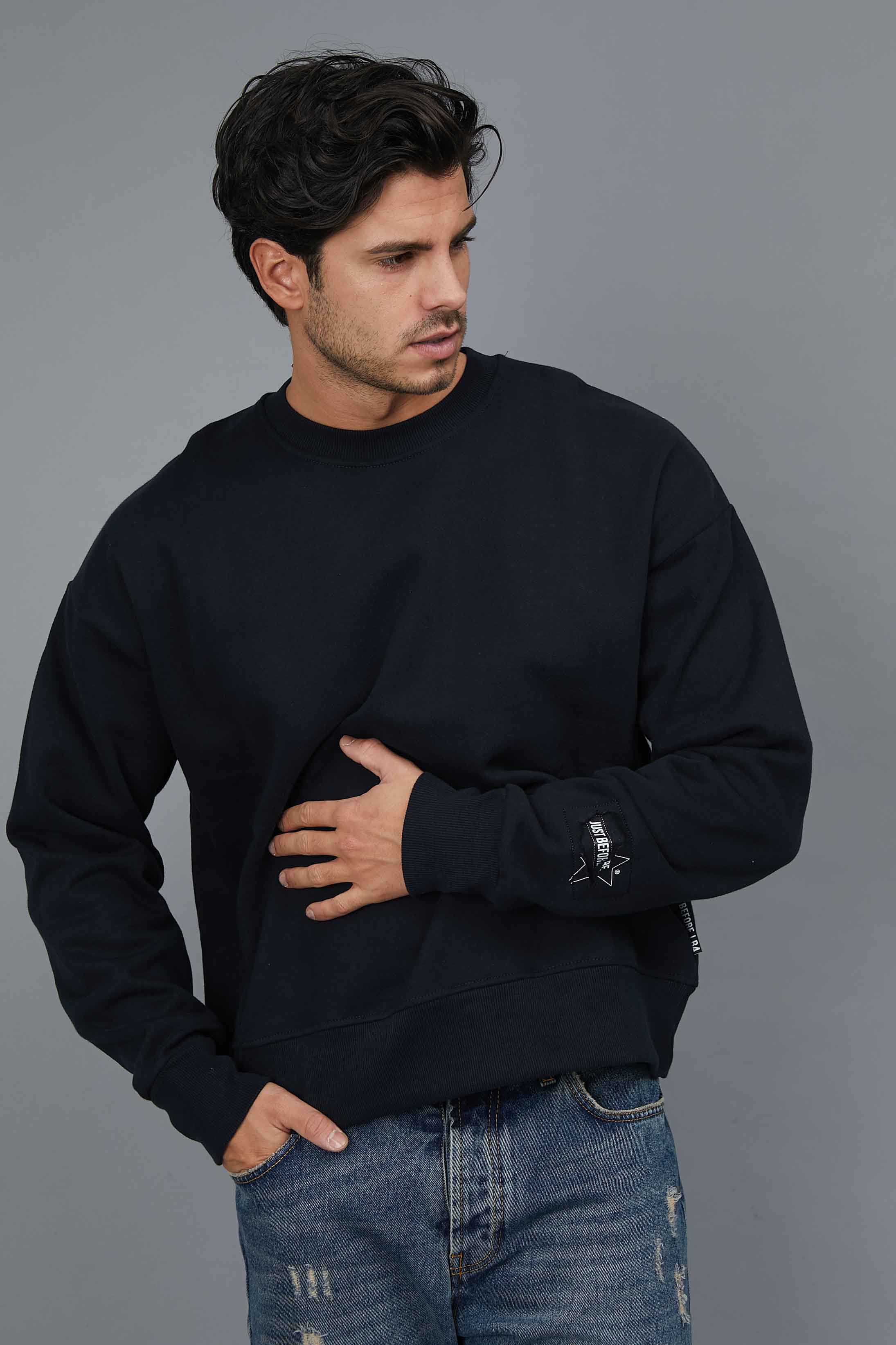 SWEATSHIP WITH WRIST LOGO