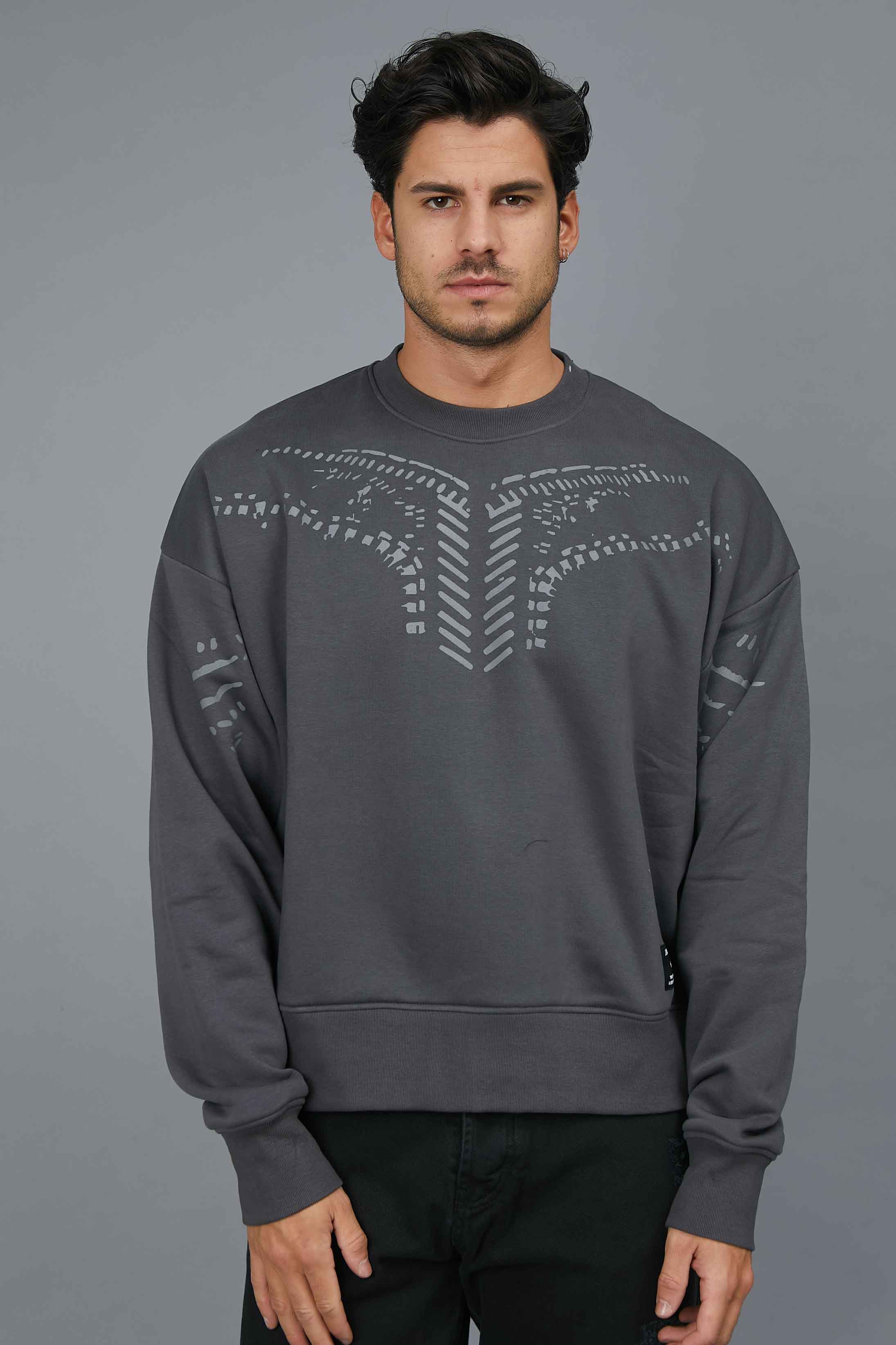 SWEATSHIP WITH FRONT PRINT