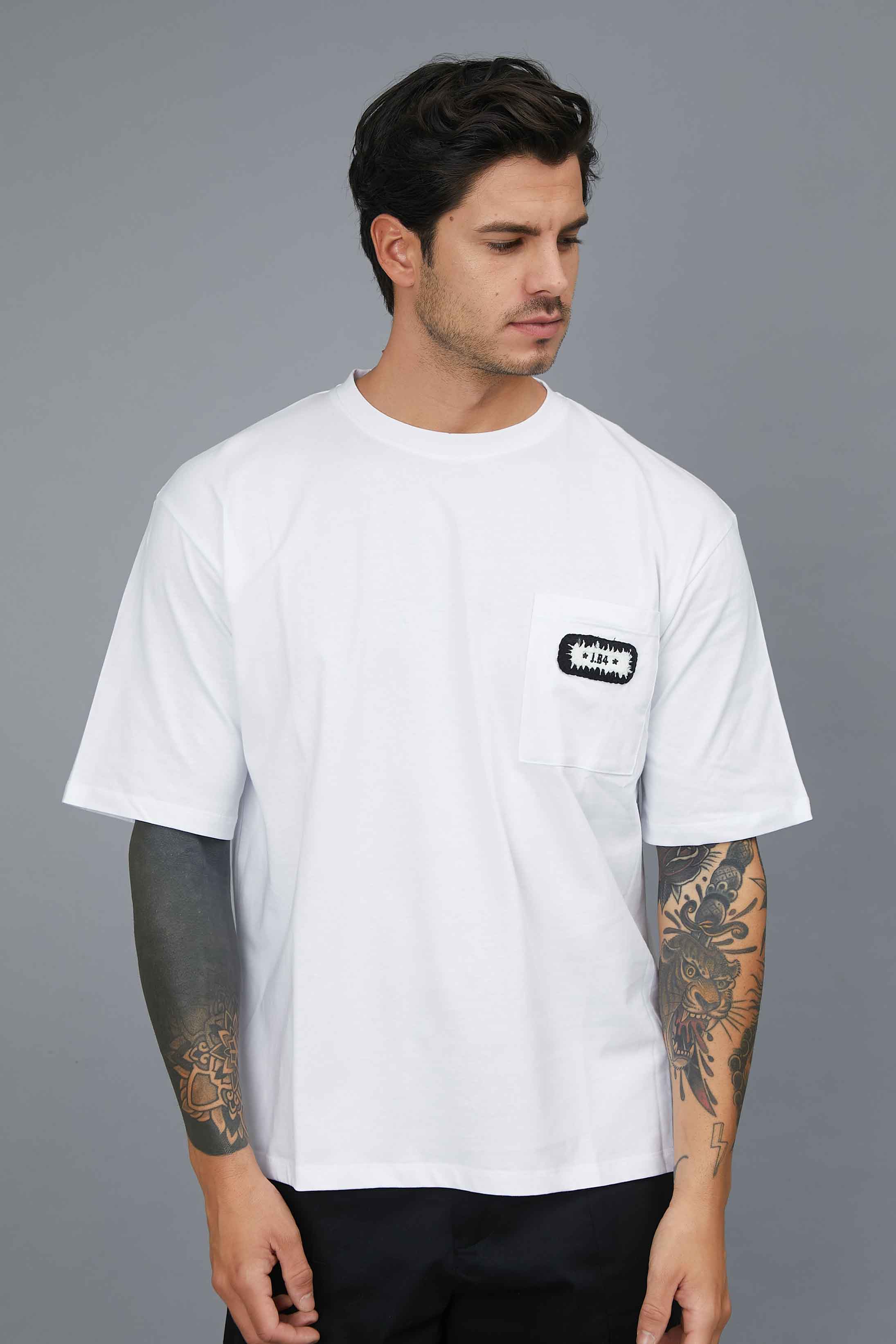 T-SHIRT WITH POCKET AND NEW LOGO
