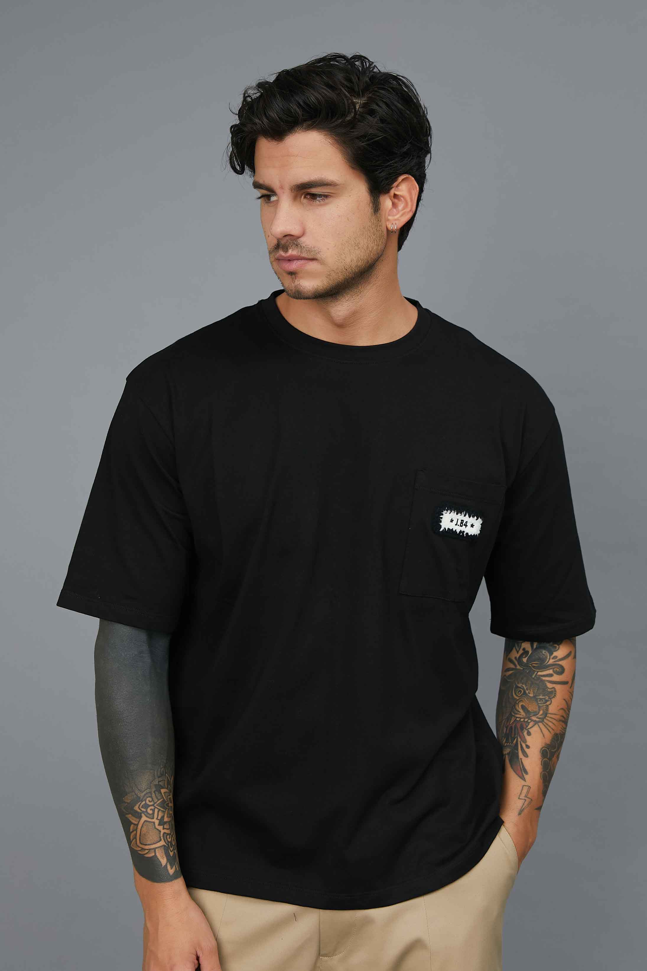 T-SHIRT WITH POCKET AND NEW LOGO