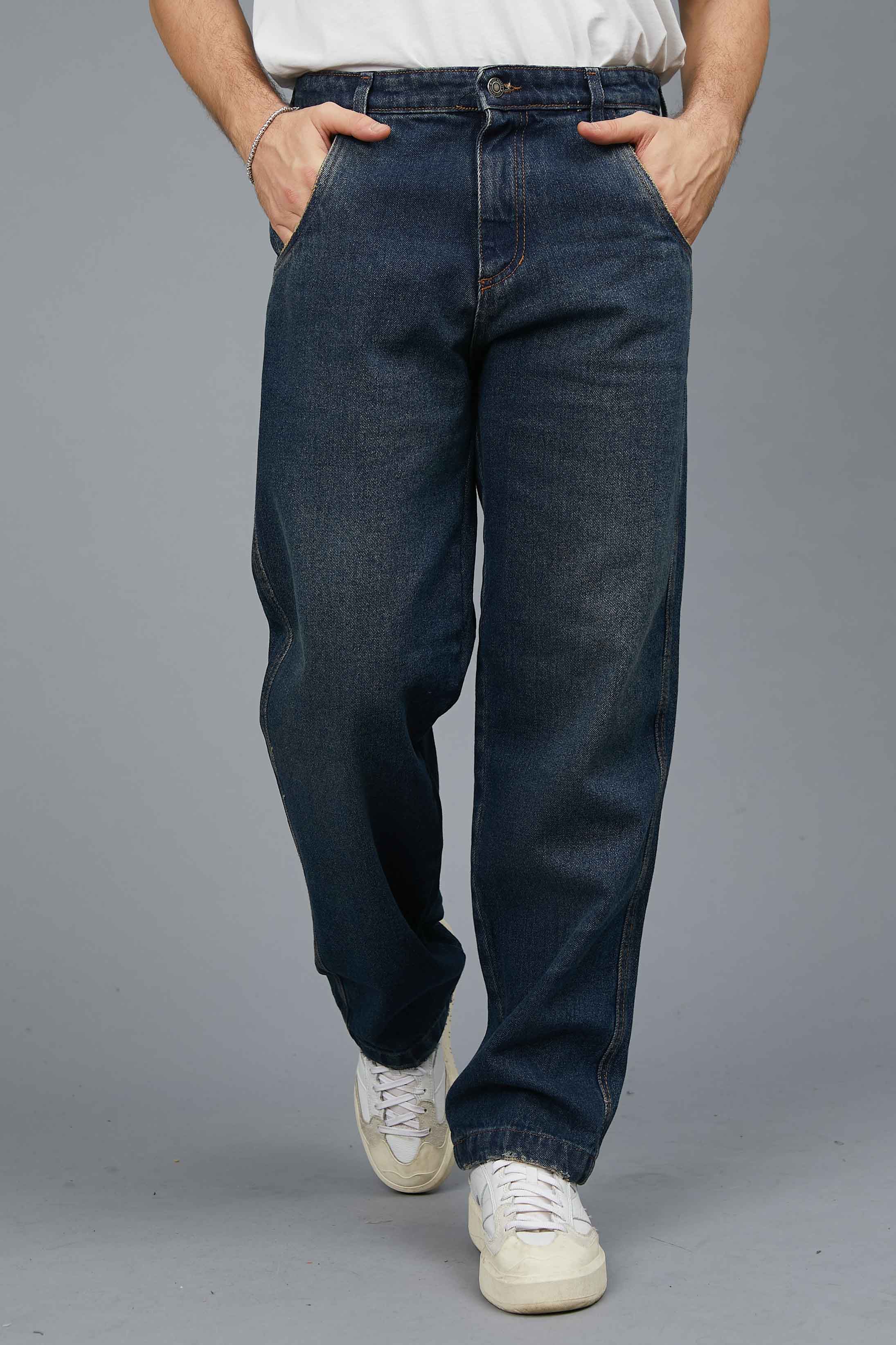 DENIM CARGO PANTS