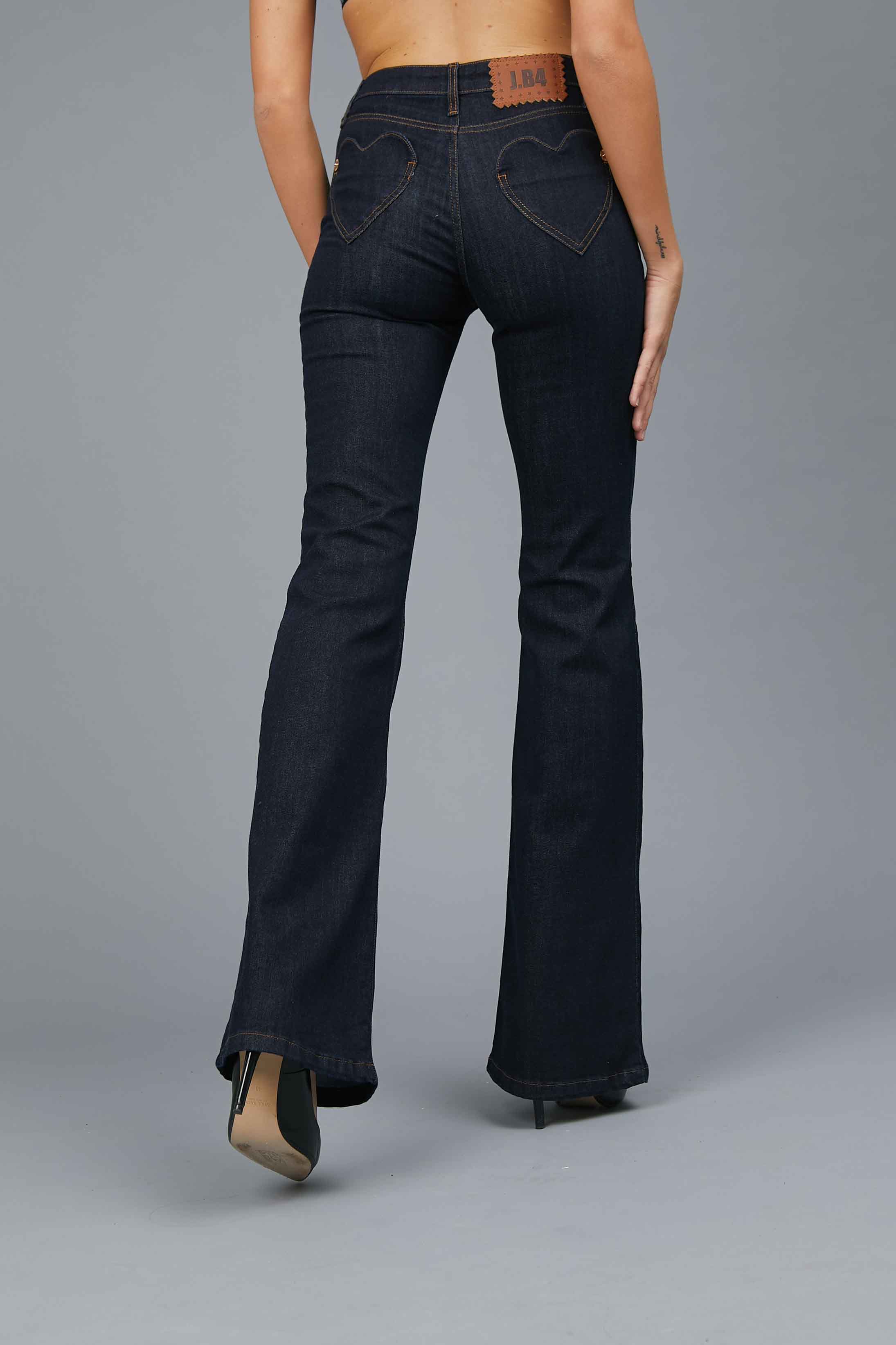 DENIM HEART POCKET BULL PANTS