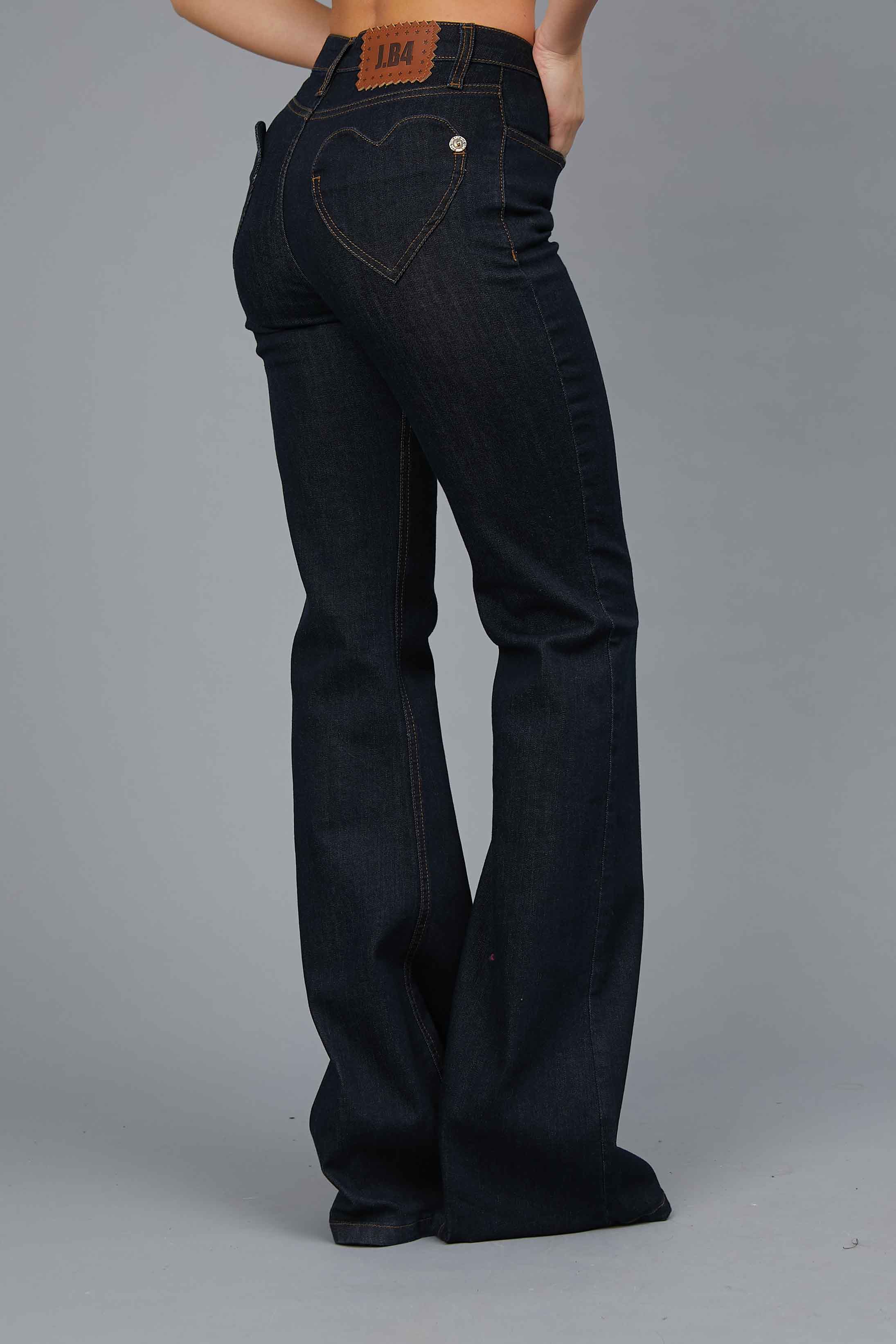 DENIM HEART POCKET BULL PANTS