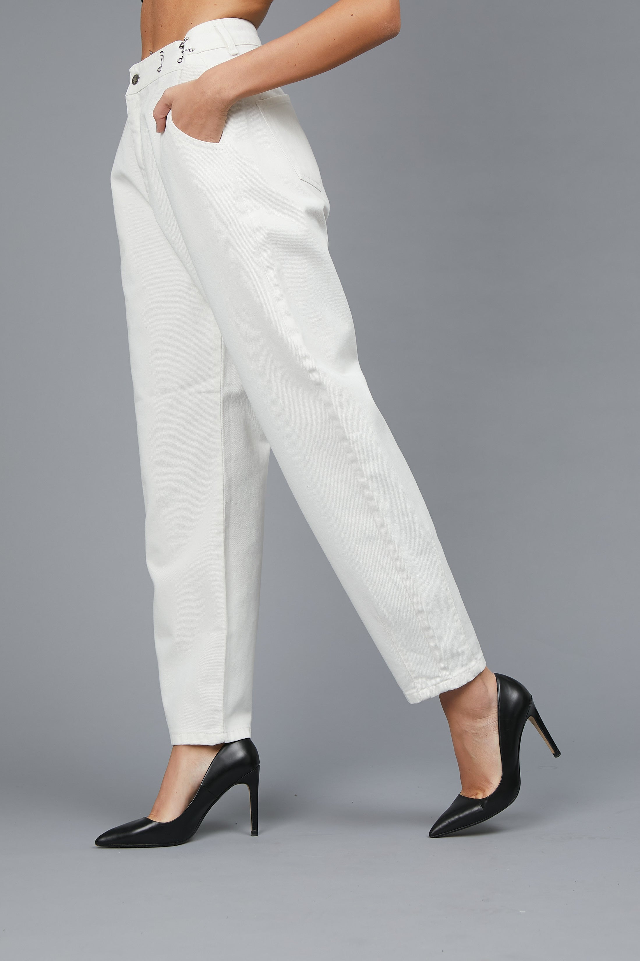 PANTALONI BULL GANCI WHITE