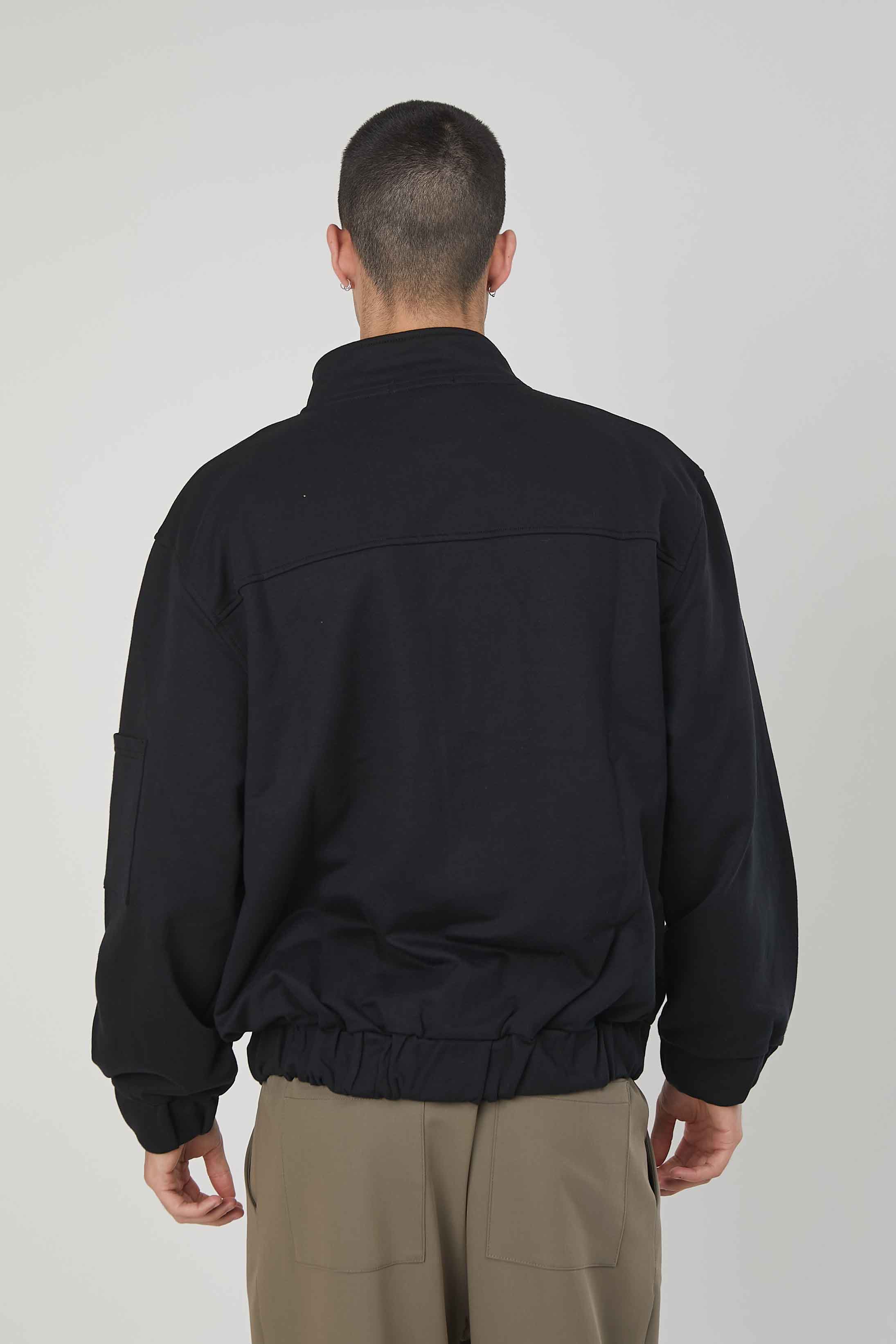 BOMBER IN FELPA BLACK