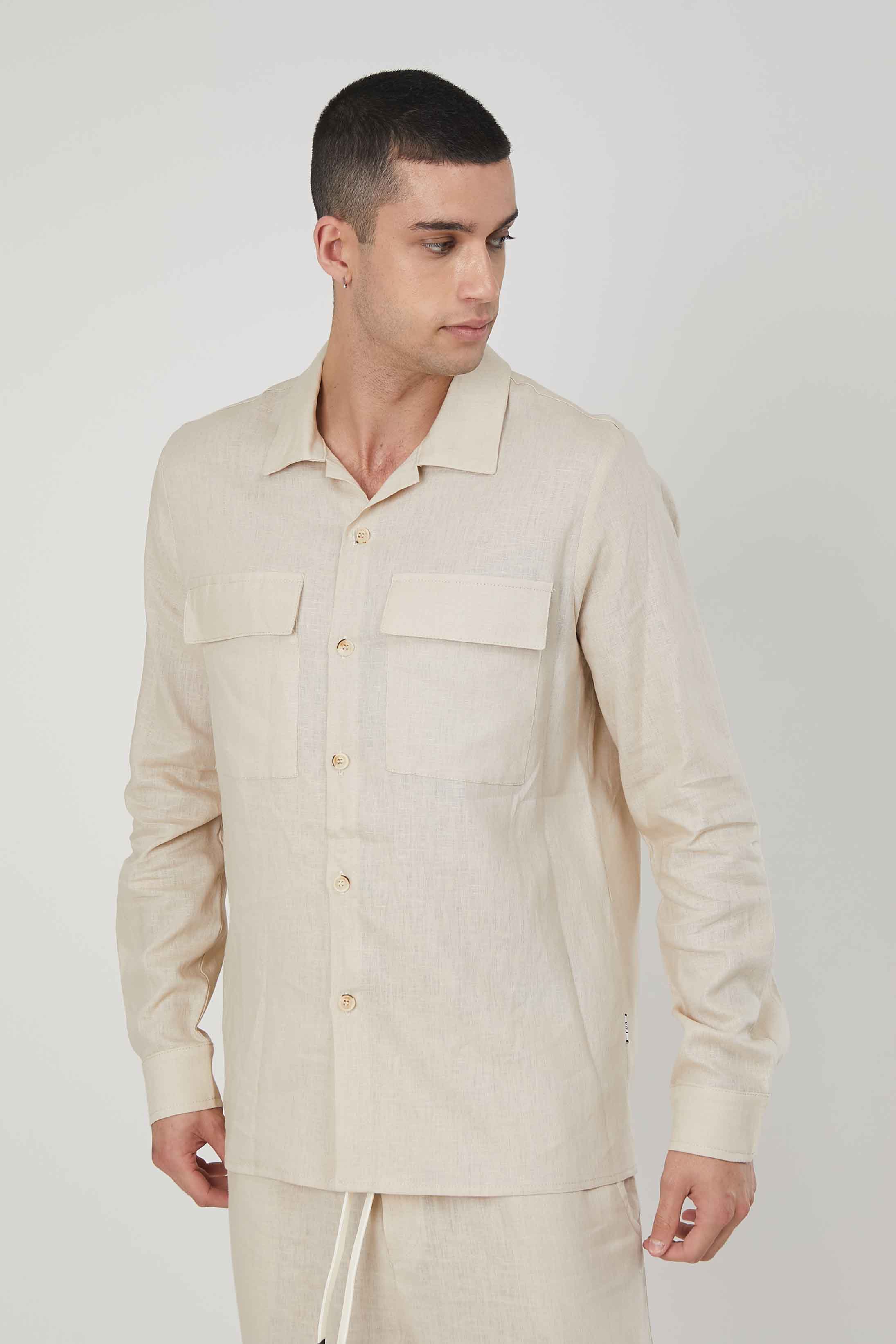 CAMICIA LINO BEIGE