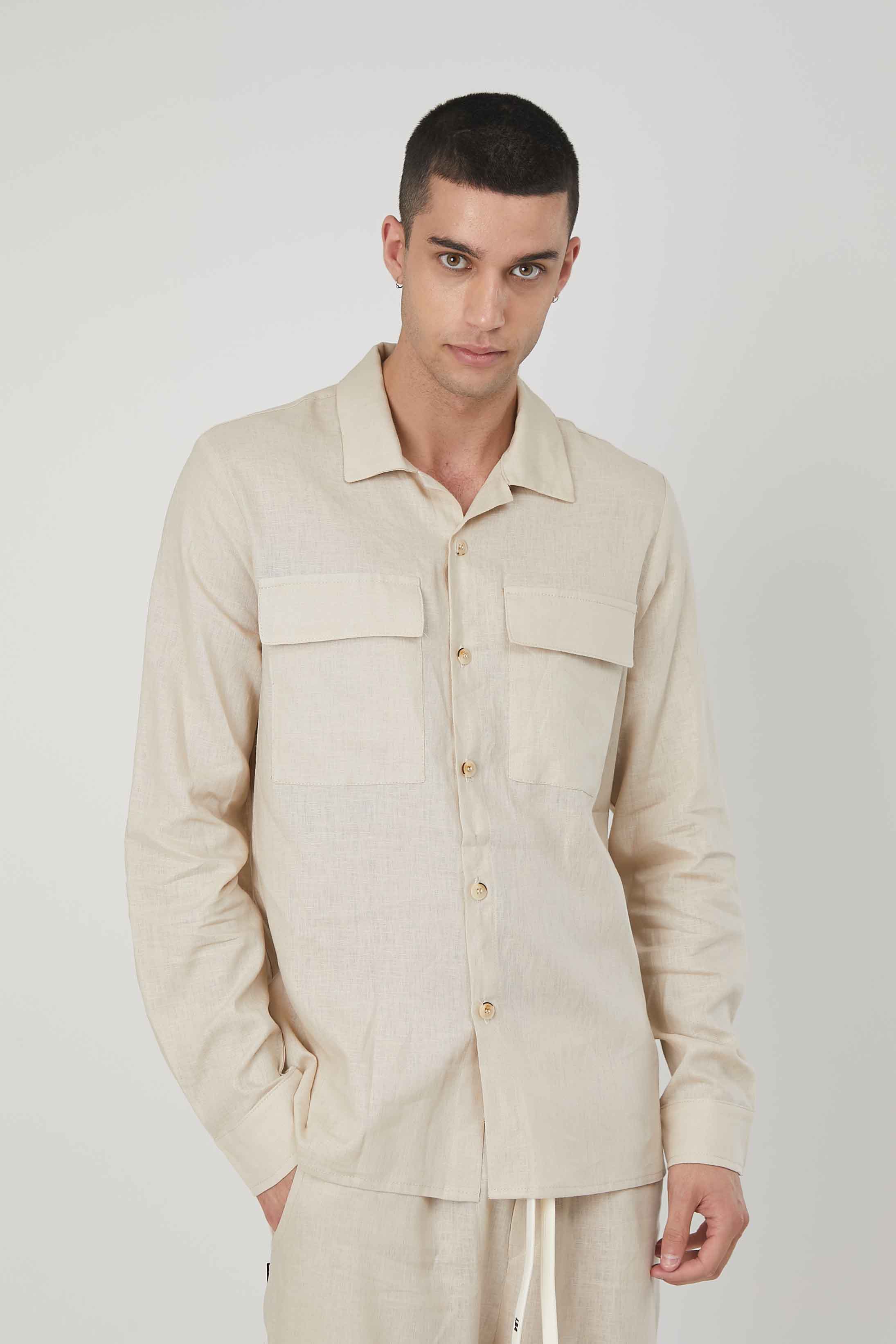 CAMICIA LINO BEIGE