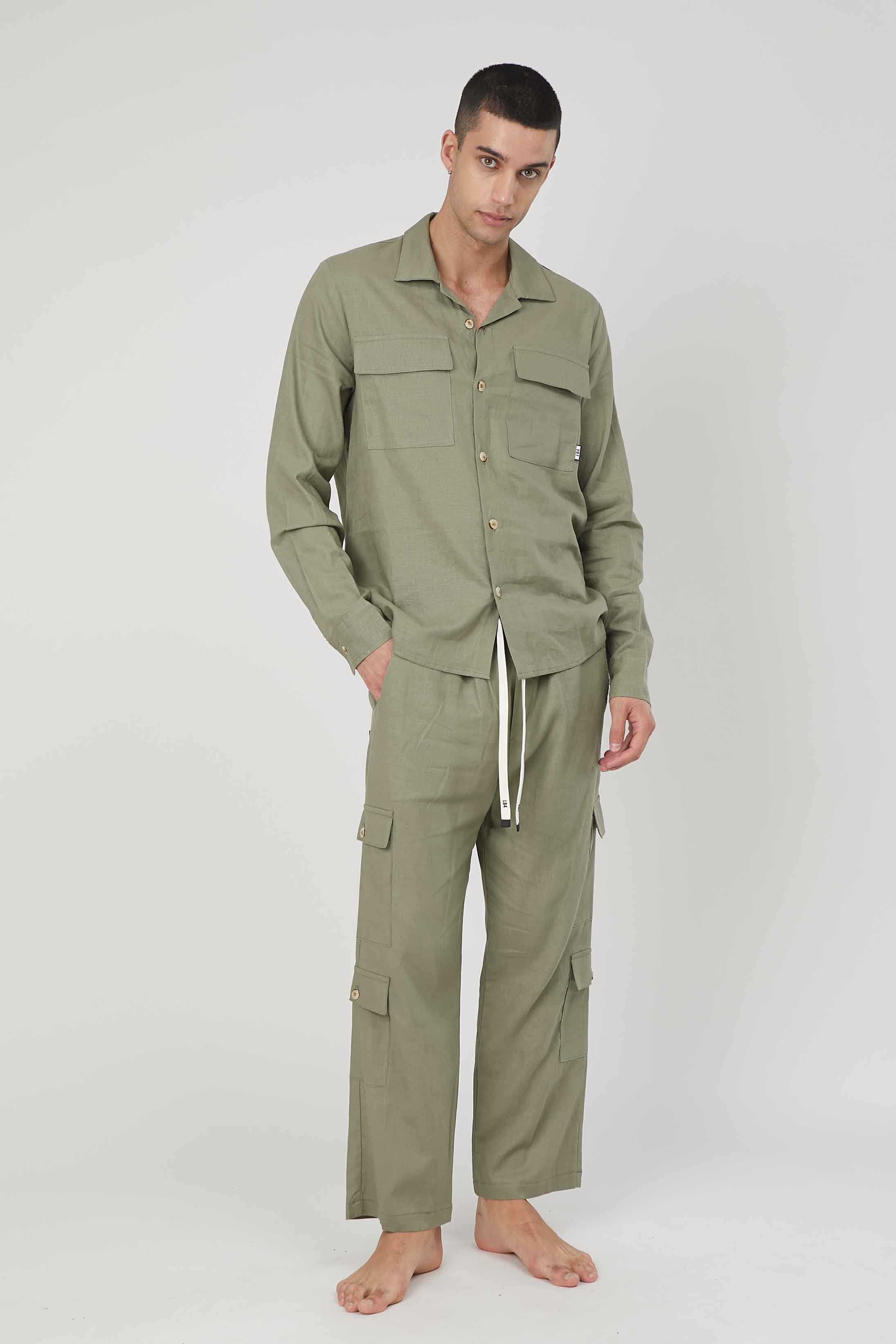 CARGO LINO TROUSERS KICK POCKETS