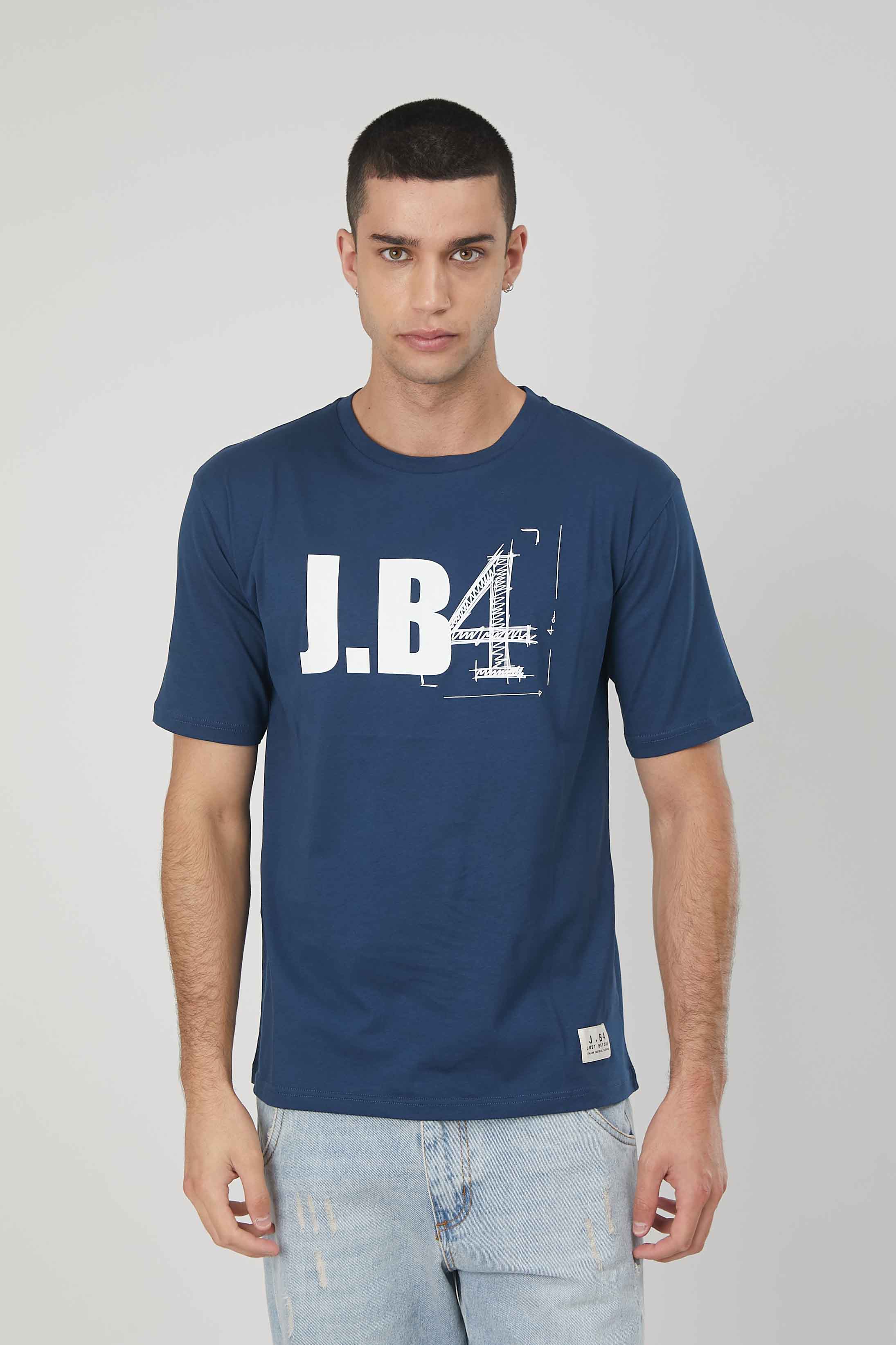 T-SHIRT LOGO GRAFICO BLUE