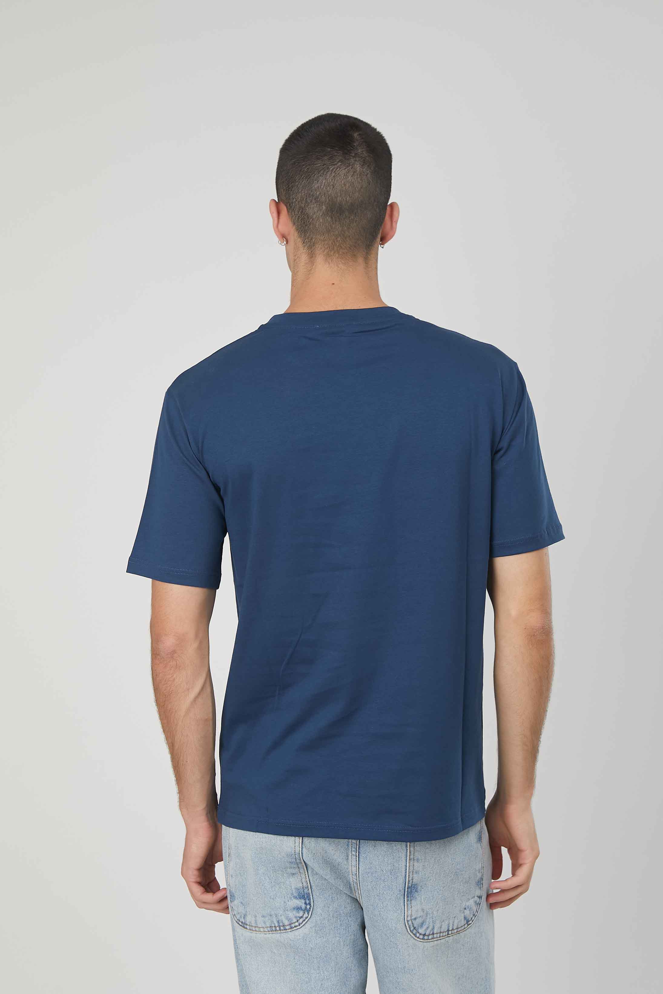 T-SHIRT LOGO GRAFICO BLUE