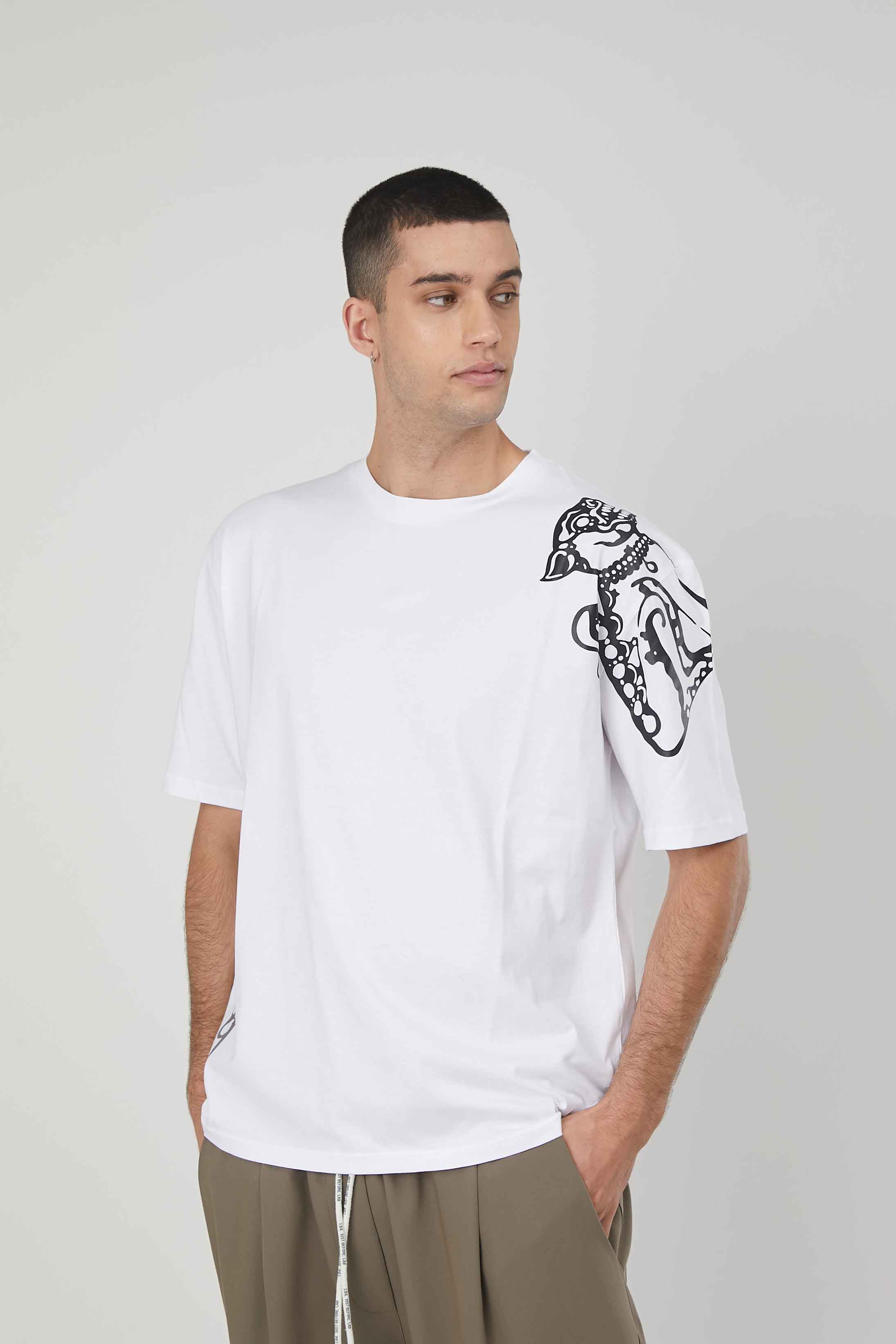 T-SHIRT STAMPA CHIMERA WHITE