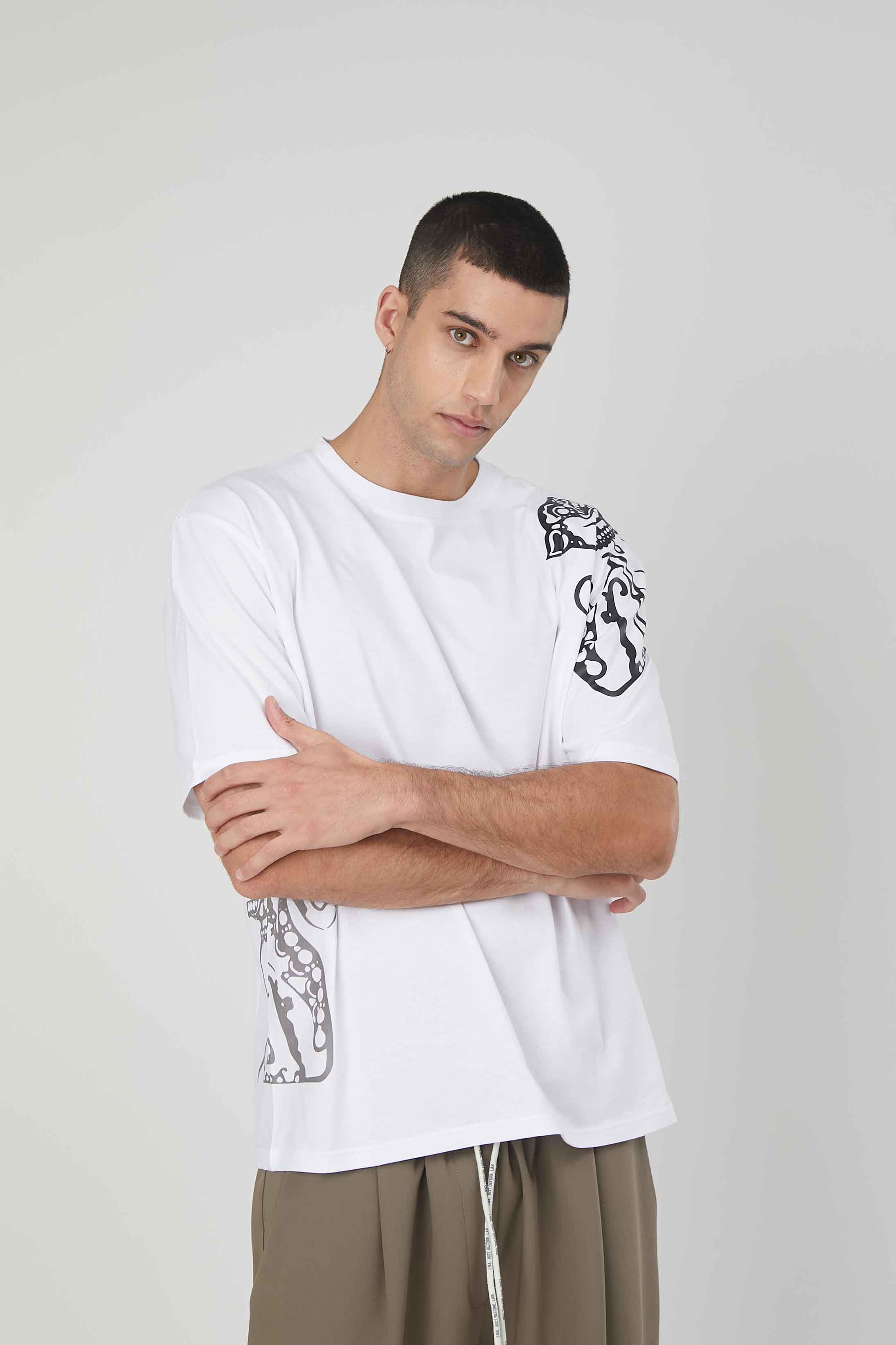 T-SHIRT STAMPA CHIMERA WHITE