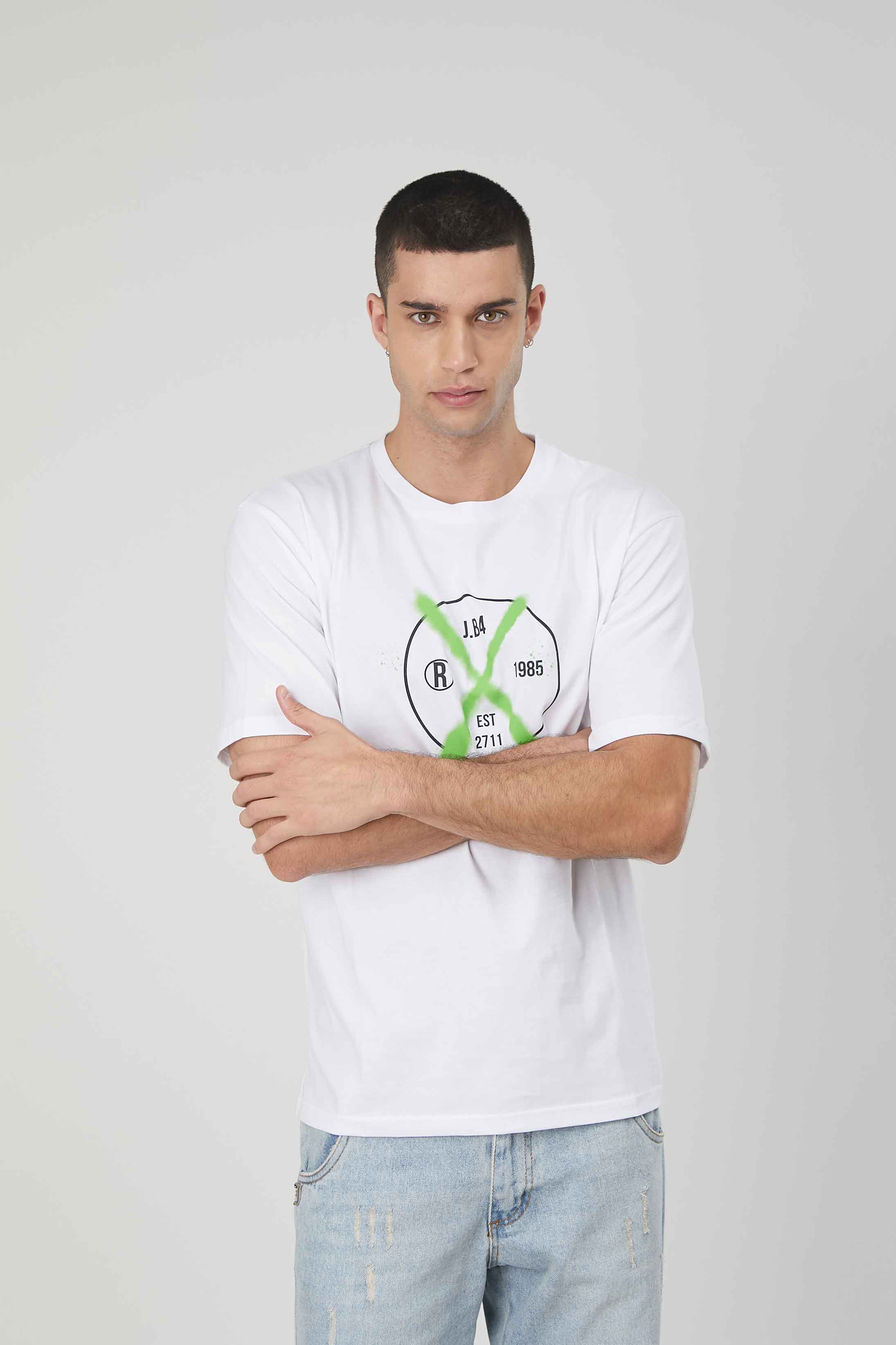 T-SHIRT STAMPA X-SPRAY WHITE