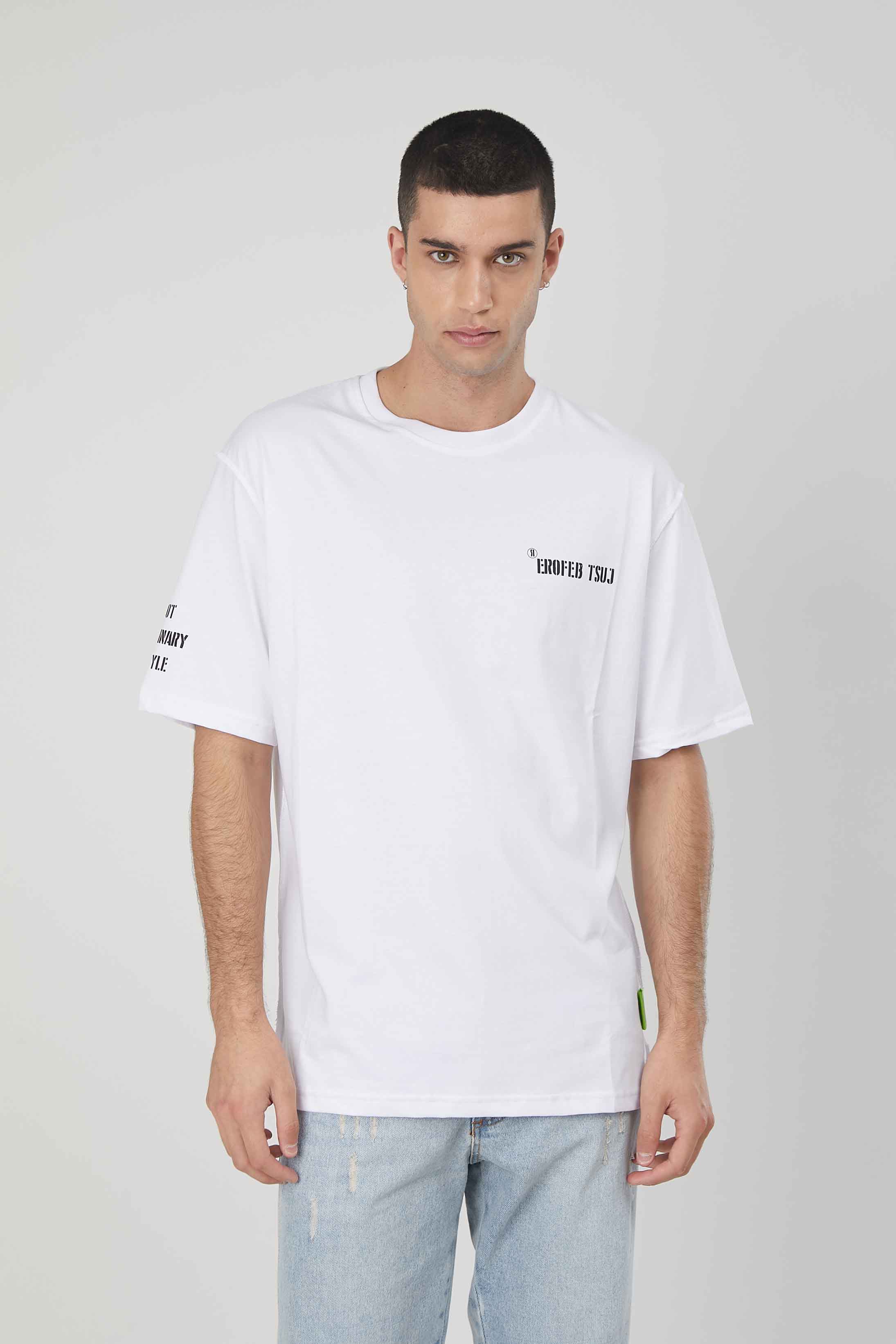 T-SHIRT CUCITURE AL CONTRARIO WHITE