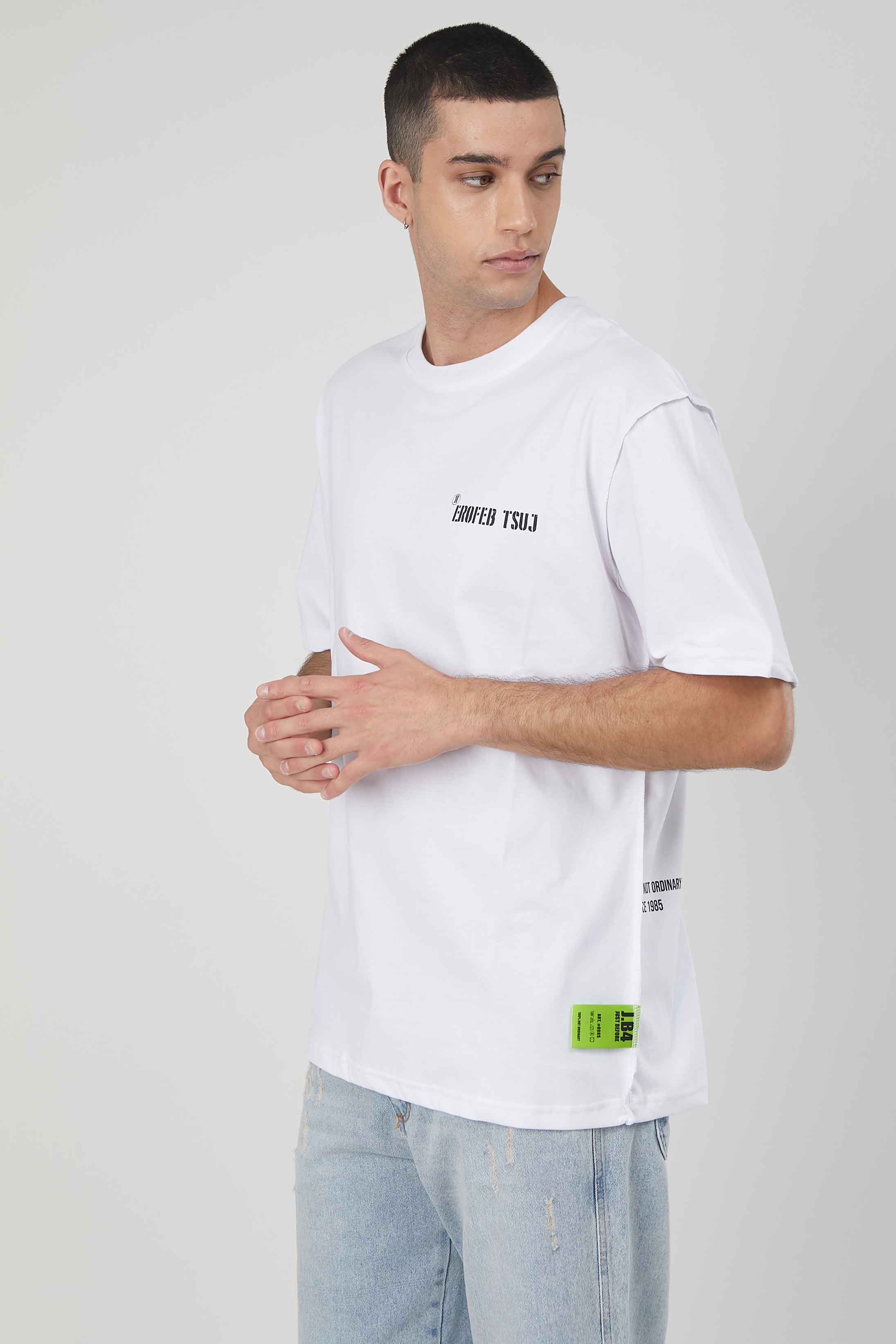 T-SHIRT CUCITURE AL CONTRARIO WHITE