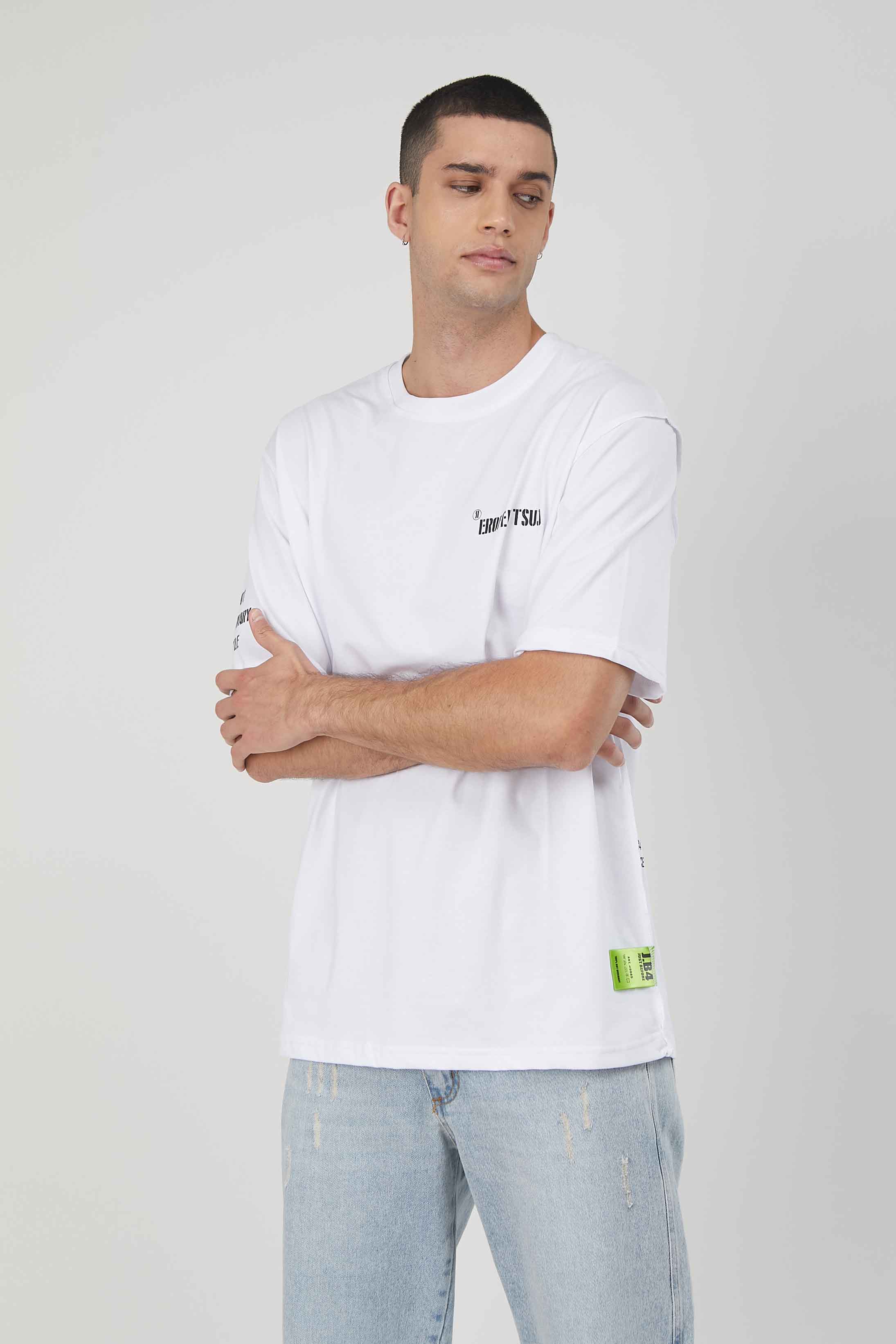 T-SHIRT CUCITURE AL CONTRARIO WHITE