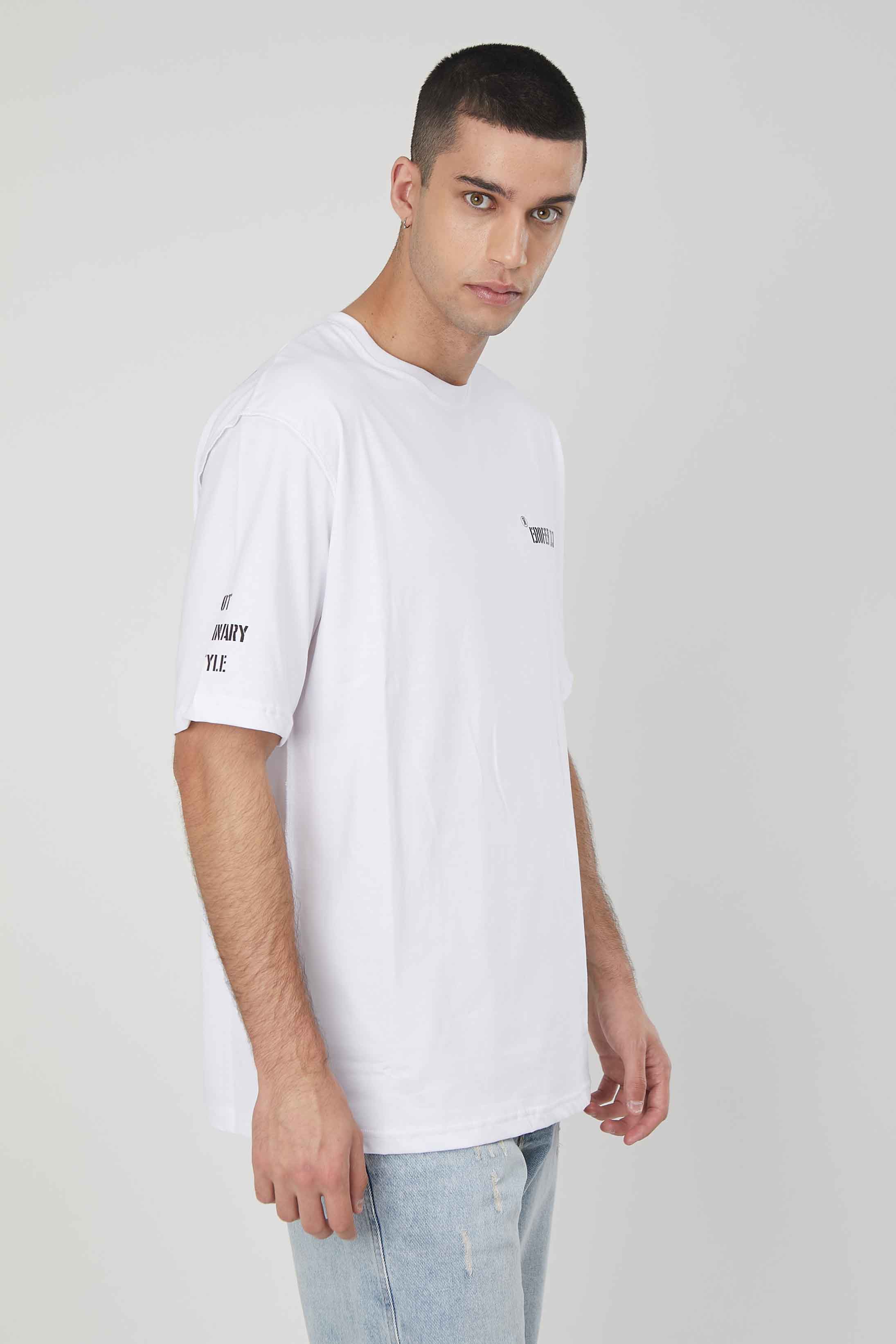 T-SHIRT CUCITURE AL CONTRARIO WHITE
