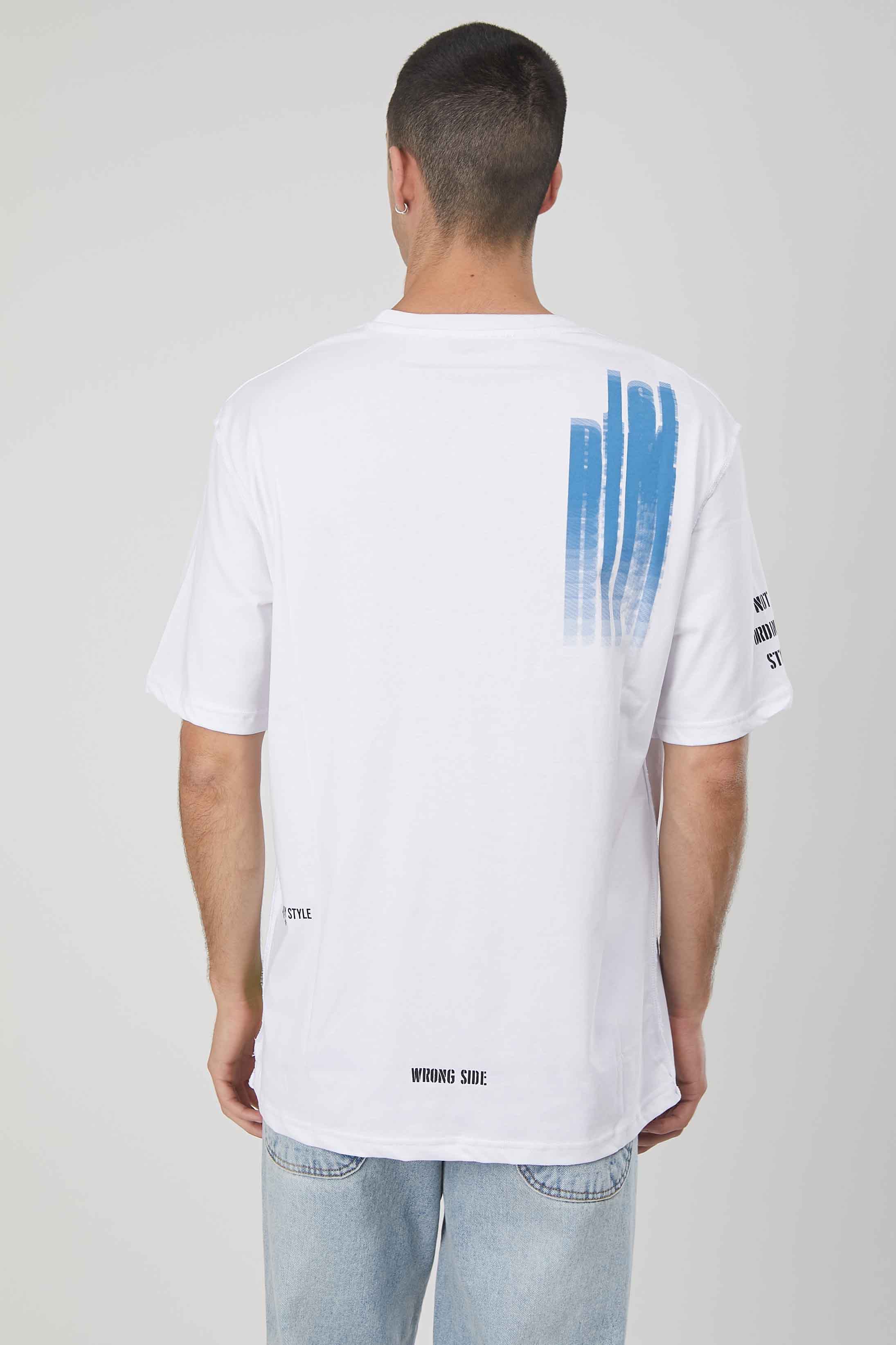 T-SHIRT CUCITURE AL CONTRARIO WHITE