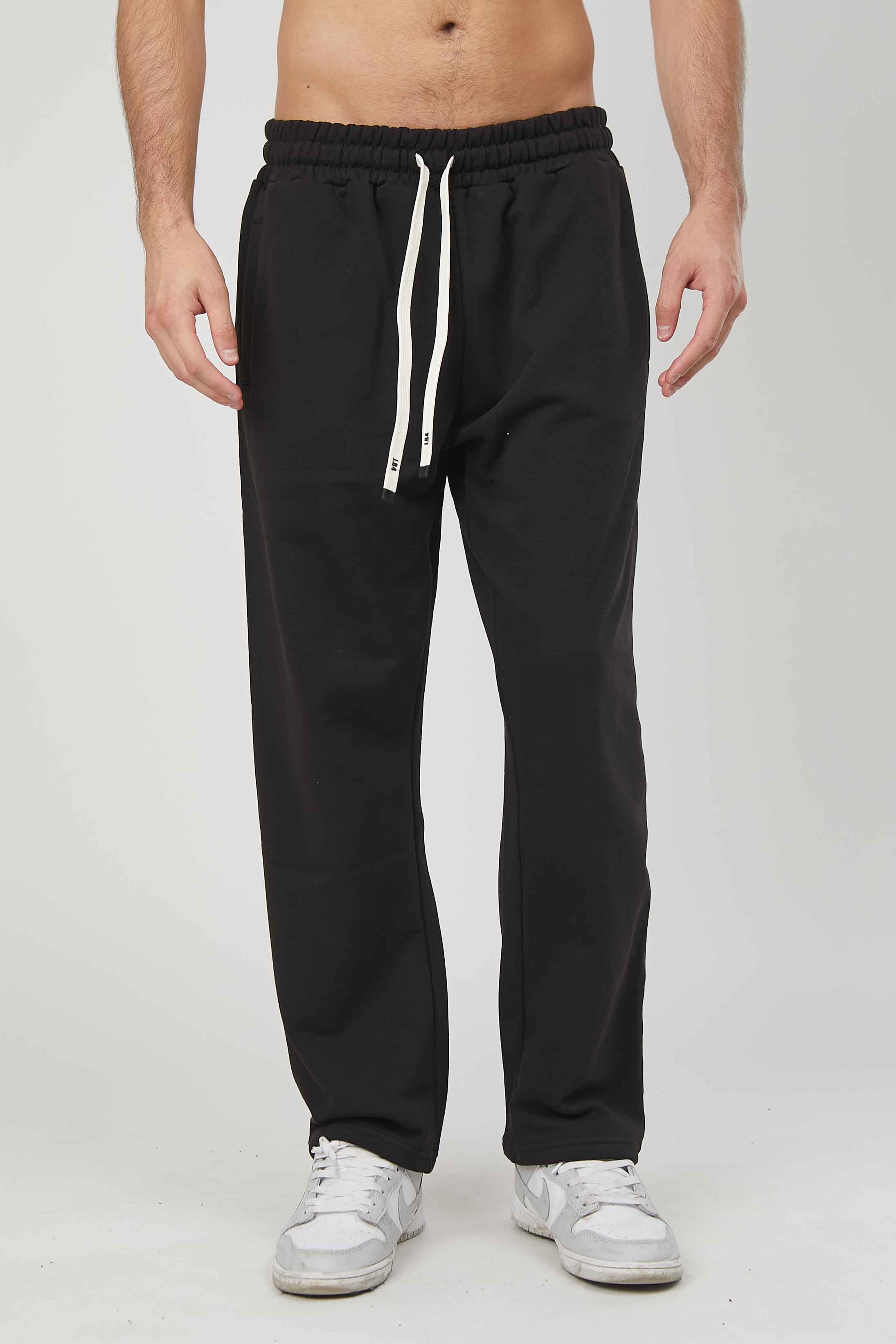 PANTALONI RICAMO STAMPA GOTICA BLACK