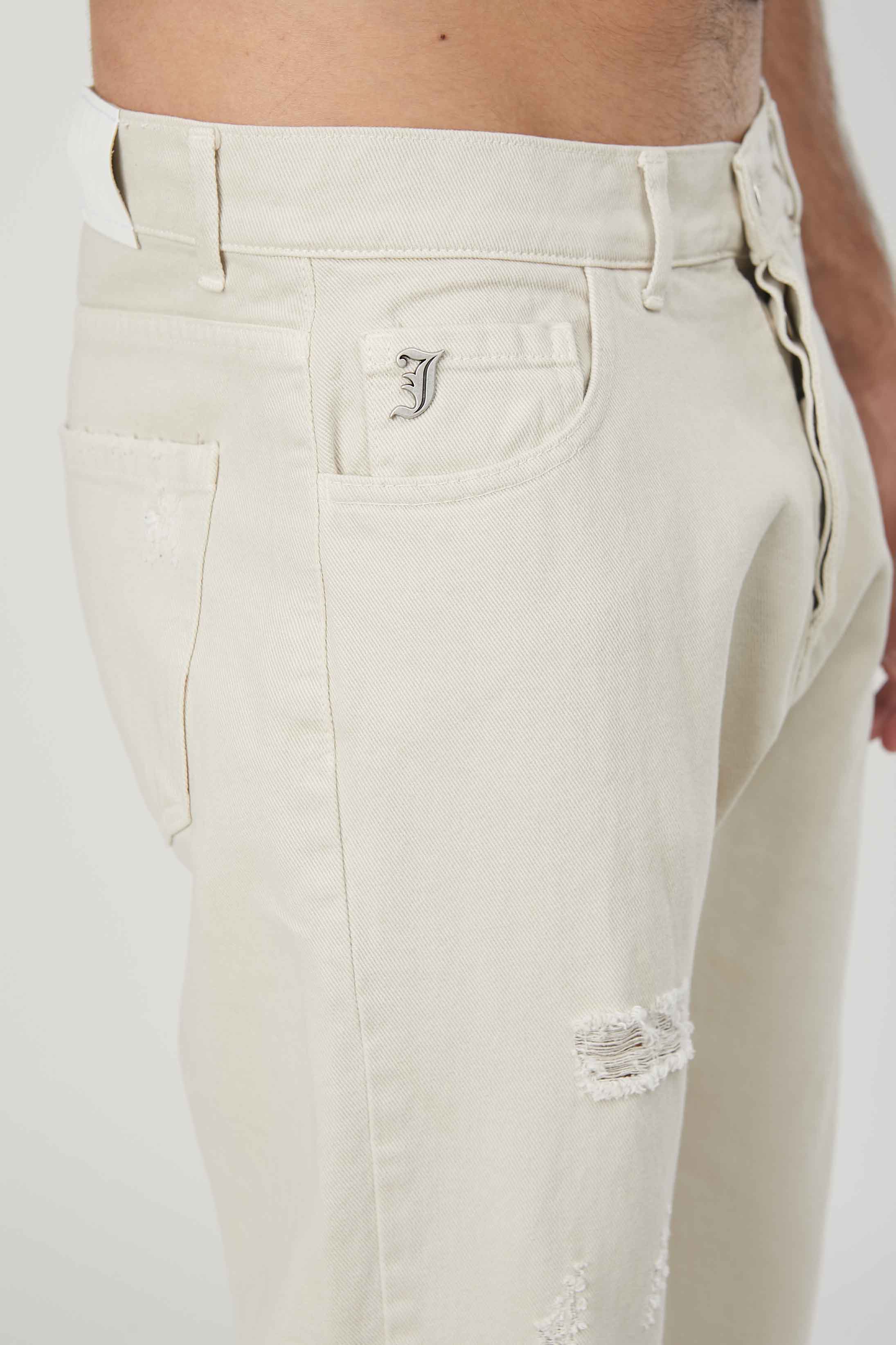 JEANS ROTTURE CREAM