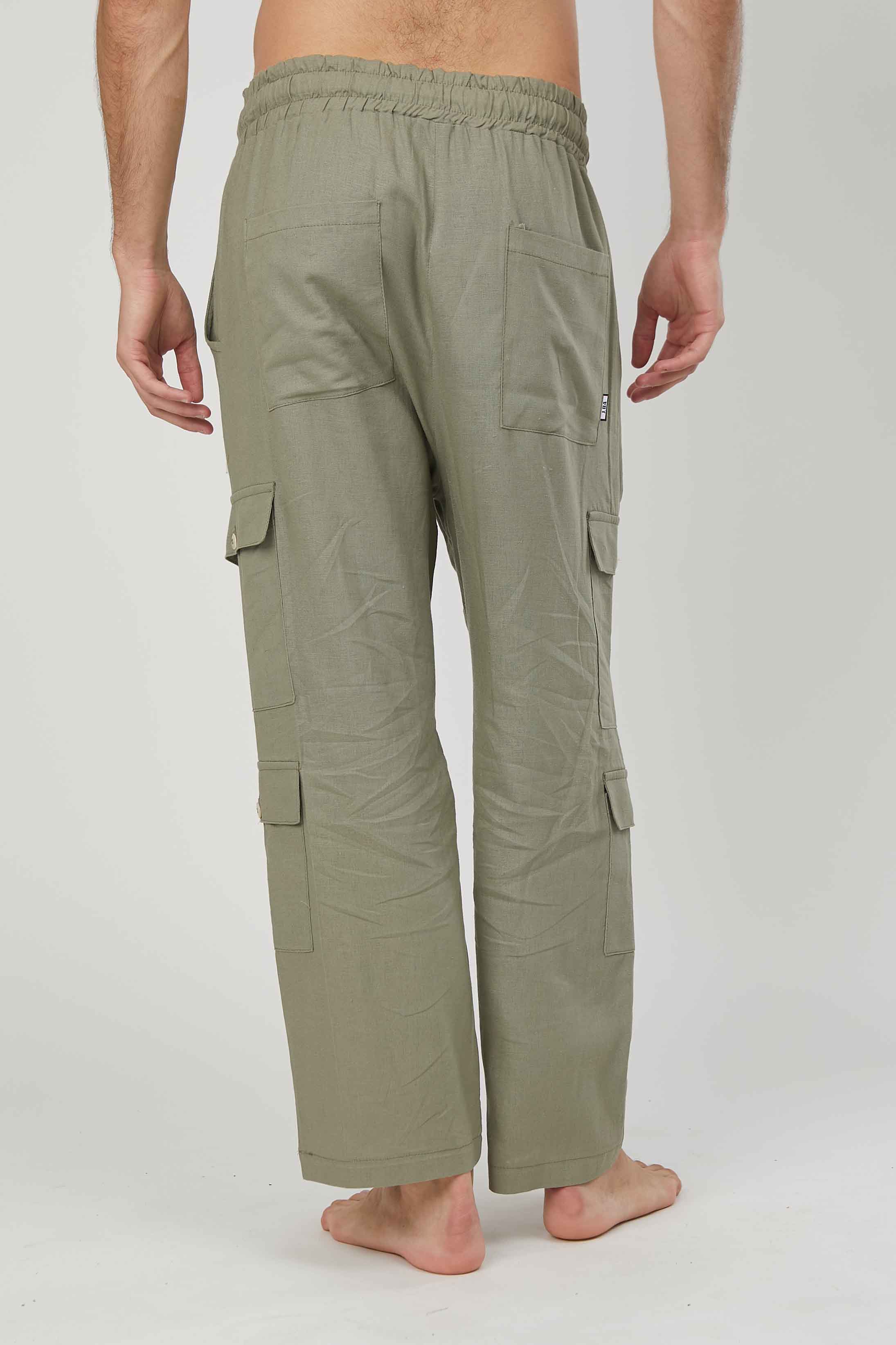 CARGO LINO TROUSERS KICK POCKETS