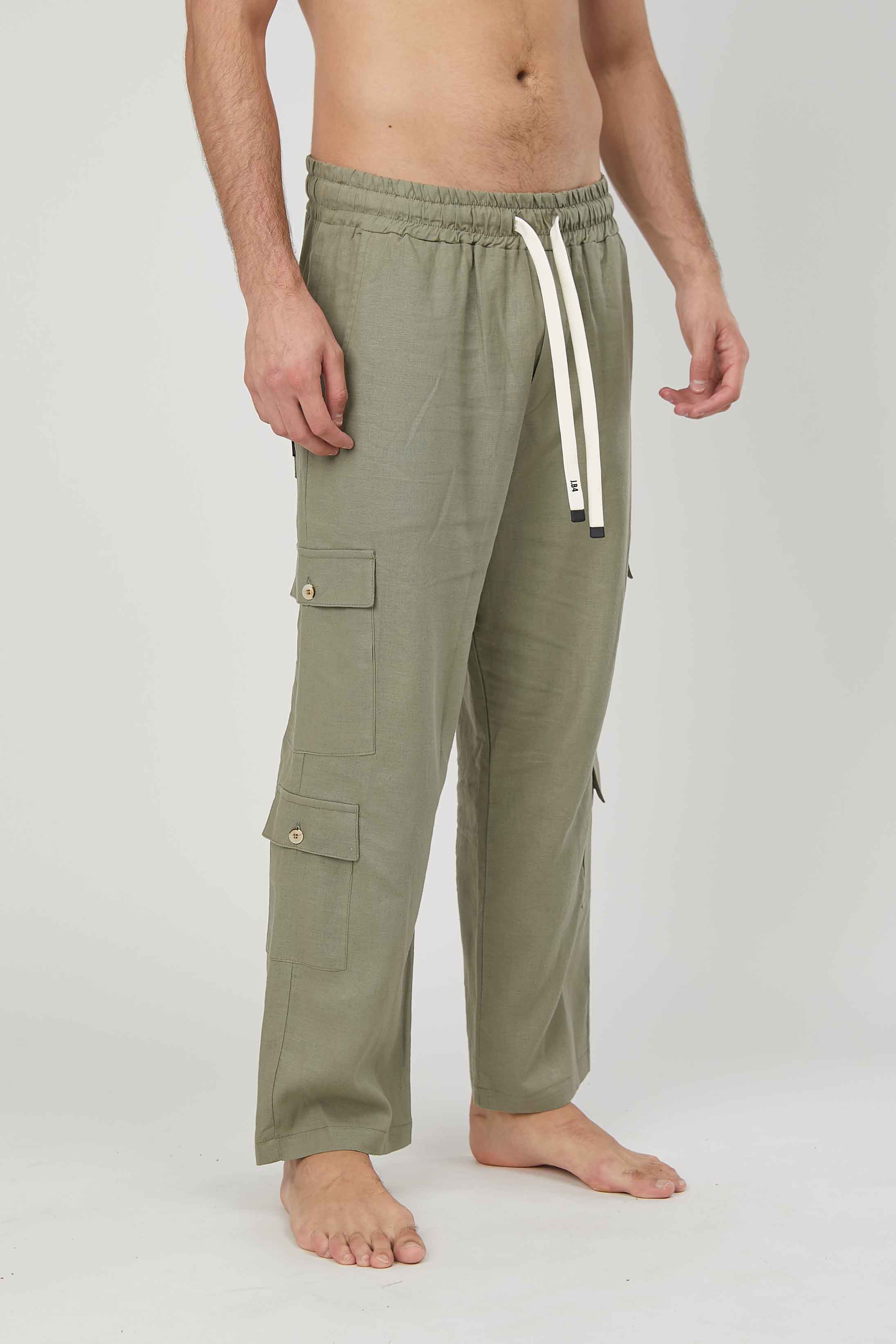 CARGO LINO TROUSERS KICK POCKETS